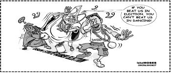 Cartoon: Dancing Osun election