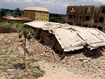 5-storey building collapses in Ebonyi