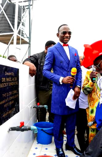 Pastor Enenche of Dunamis ends agelong water scarcity in Abuja community