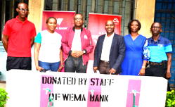Wema Bank employees donate borehole facility to Secondary School in Lagos
