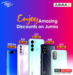 Get amazing discounts on itel Smartphones this 10th Jumia anniversary!