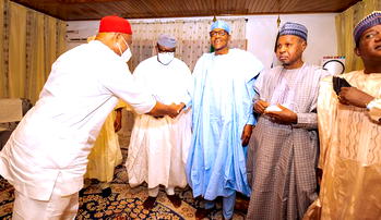 [Photos] 9 APC governors visit Buhari in Daura, endorse Tinubu/Shettima ticket