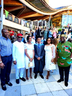 Makinde, Ikpeazu celebrate with Wike as son graduates from UK university [Photos]