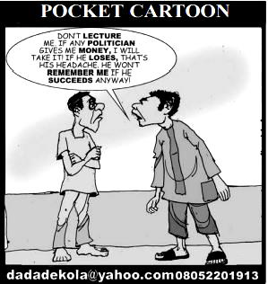 Cartoon: PVC, stomach, money
