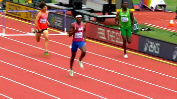 World Championships: Nathaniel races to men’s 400m hurdles semi finals