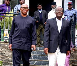 2023: Ortom, Peter Obi meet behind closed doors