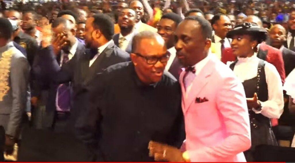 Paul enence peter obi Boost for ‘Obedients’ as massive congregation receives Peter Obi at Enenche’s Dunamis [Video]