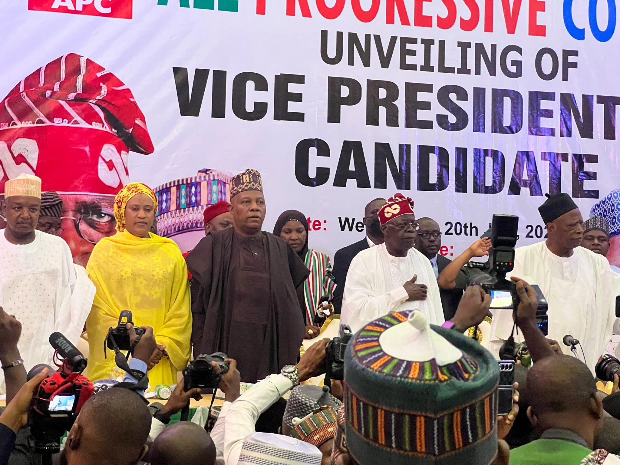 2023: APC Unveils Shettima As Tinubu’s Running Mate (photos)