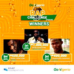 PVC campaign: Winners emerge in Go Nigeria Pidgin Rap challenge