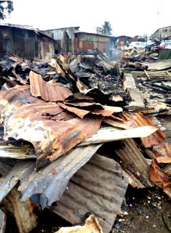 Fire guts business centre in Abia