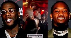 VIDEO: Moment Cardi B’s Offset met Burna Boy