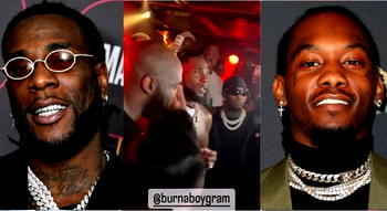 VIDEO: Moment Cardi B’s Offset met Burna Boy
