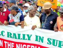 Falana joins NLC protests, as Adeyanju alleges kidnap of security operatives in Abuja