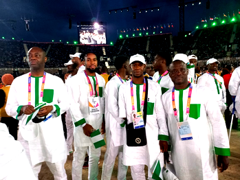 Commonwealth Games: colourful, optimistic Team Nigeria impresses at opening ceremony
