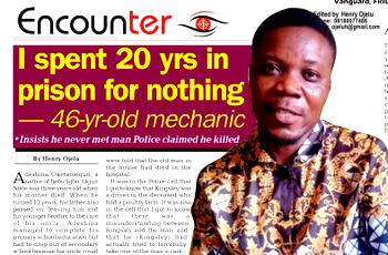 I spent 20 yrs in prison for nothing&nbsp;— 46-yr-old mechanic