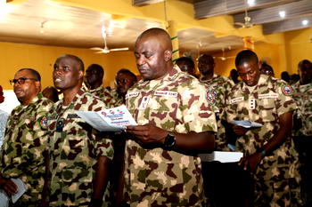 NADCEL 2022: Theatre Command OPHK/7 Div holds Interdenominational Church Service