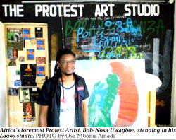 A visit to Bob-Nosa’s Protest Art Studio