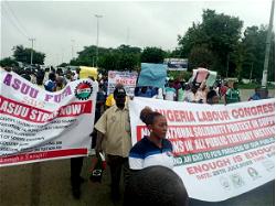 Photos: Protests rock different states in Nigeria, as NLC fulfils promise