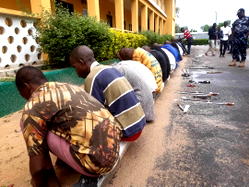 Police apprehend, parades 67 suspected criminals in Borno
