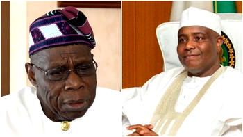 Tambuwal meets Obasanjo behind closed doors