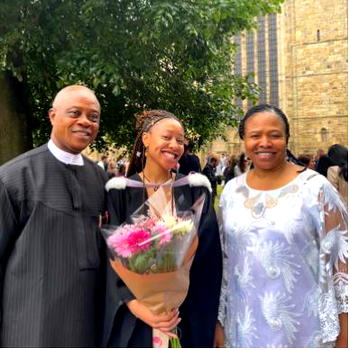 Oluchi Emenike, Abia APC gov candidate’s daughter bags first class in UK varsity