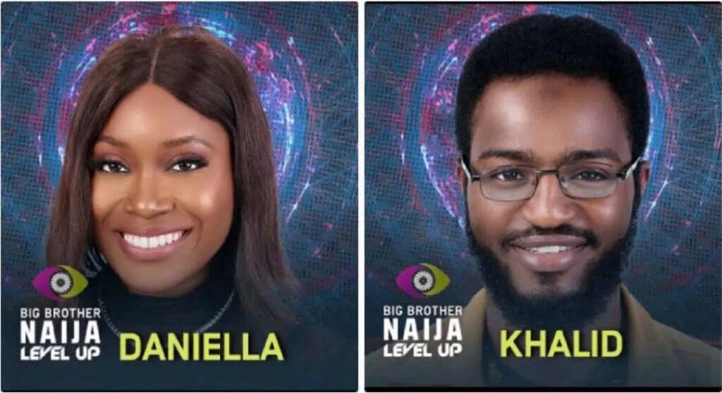 BBNaija Daniella and Khalid share intimate moment as Amaka watches