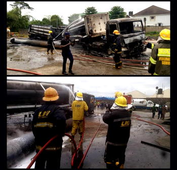 Anxiety as truck explodes beside RCCG Camp