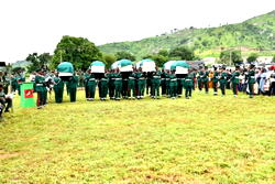 Army buries Captain, 4 soldiers killed during terrorists’ attack in Bwari, Abuja