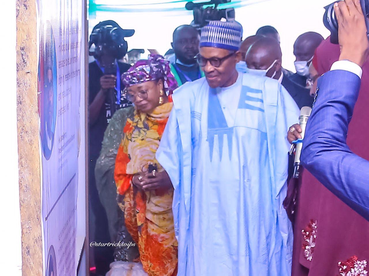 WHD: Buhari visits NCFRMI’s skill acquisition programme in Borno