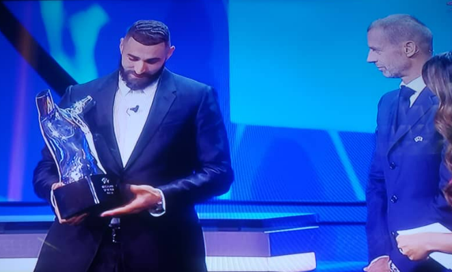 Benzema named UEFA Player of the Year