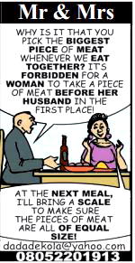 Mr & Mrs: Meat fight