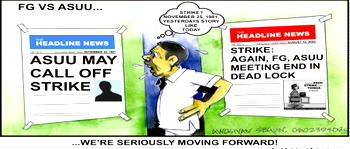 (Cartoon) Leaders to ASUU: Education is not priority