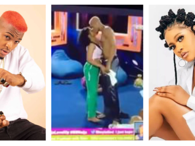 BBNaija: Reactions as Beauty's ex-lover Groovy gets intimate with Phyna