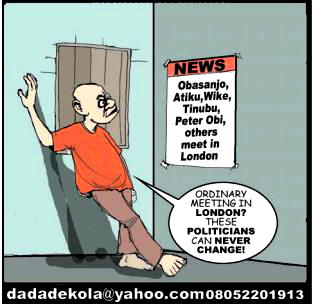 Cartoon: Nigerian politicians same of shame