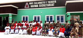 NAOWA President, Yahaya commissions 2-classroom blocks, secretariat in 7 Div, Maiduguri