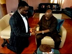 Accord Presidential Candidate, Imumolen meets Obasanjo in Abeokuta