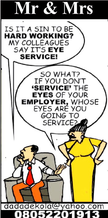 Mr & Mrs: ‘Eye service better than no service’
