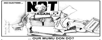 Cartoon: ‘Our mumu don do?’