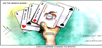 Political last card, …