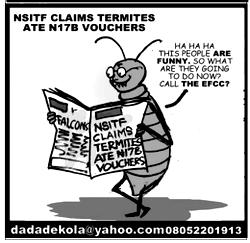 Cartoon: Termites that ate N17bn await EFCC