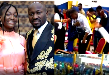 Congregation under anointing as Apostle Suleman’s daughter conducts deliverance [Video]