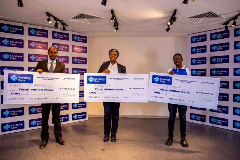 Three SMEs win N9m grant in Keystone Bank ‘Start-ups Advantage Programme