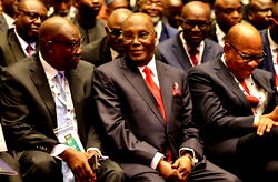 Photos: Moment Atiku, Obi, Shettima, storm NBA venue, Tinubu absent