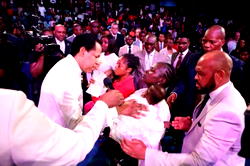 Pastor Chris and rain of miracles at Healing Streams Live Services
