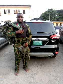 39-yr-old ‘fake army captain’ arrested for armed robbery in Lagos