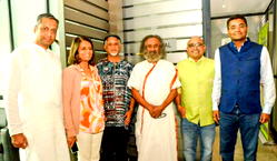 Gurudev Sri Sri Ravi Shankar arrives in Nigeria for the Culture Festival