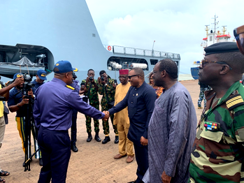 Nigerian Navy Ship, KADA arrives Guinea Bissau