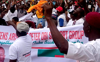 Peter Obi’s supporters ground Makurdi with ‘One-Million-Man Obitrek, We Are the Structure’ march