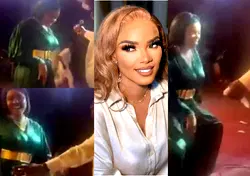 Netizens drag Iyabo Ojo over seductive dance steps with Fuji singer, Kwam1 [Video]