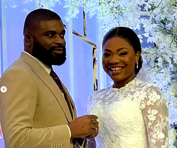 Fans react as MC speaks in tongues while gospel singer, Mercy Chinwo, husband kiss during church wedding [Video]